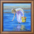 9-LITTLE GIRL COLLECTING CLAMS